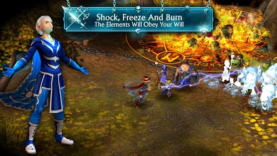اسکرینشات 2 از محیط برنامه Mage And Minions v1.0.91 برای اندروید
