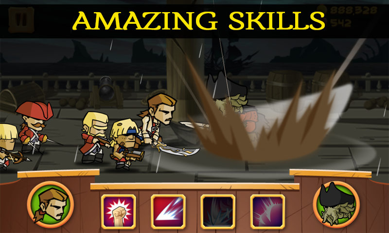 اسکرینشات 1 از محیط برنامه Myth of Pirates v1.1.5 – Unlimited برای اندروید