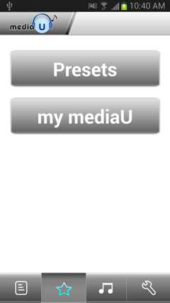 اسکرینشات 3 از محیط برنامه mediaU Radio Full va.1.4.3 برای اندروید