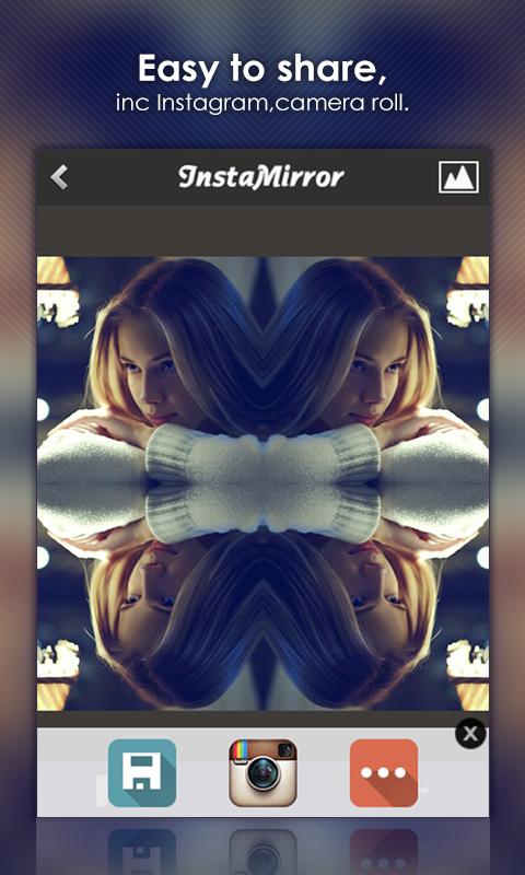اسکرینشات 3 از محیط برنامه Mirror Photo & Shape v1.7 برای اندروید