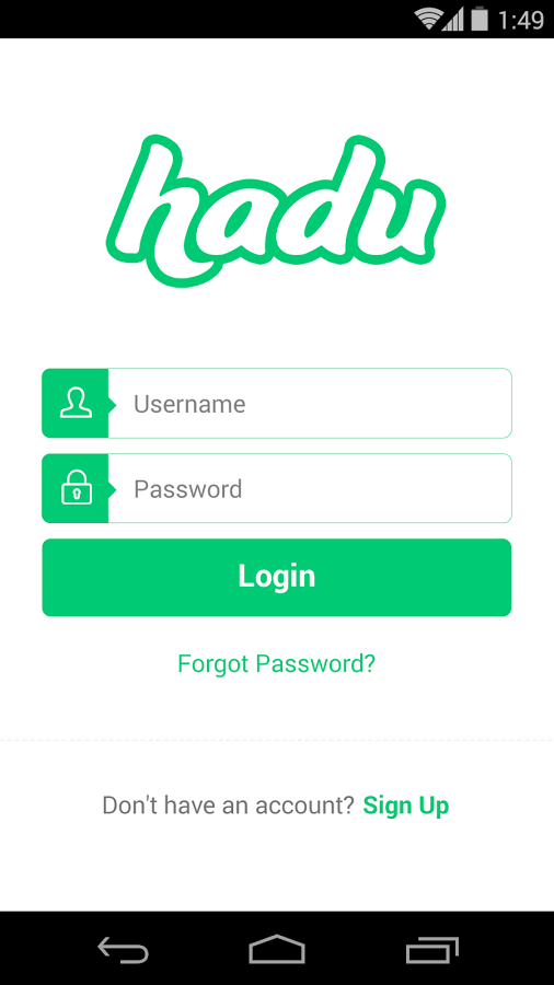 اسکرینشات 1 از محیط برنامه Hadu v1.0.1 برای اندروید
