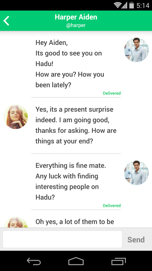 اسکرینشات 5 از محیط برنامه Hadu v1.0.1 برای اندروید