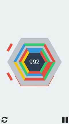 اسکرینشات 1 از Hextris 1.4.4