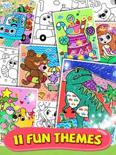 اسکرینشات 1 از محیط برنامه Kids Coloring Fun 2 برای اندروید