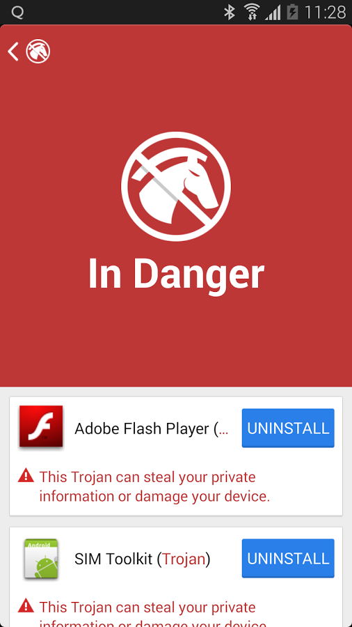 اسکرینشات 1 از محیط برنامه Stubborn Trojan Killer v1.0.1 برای اندروید