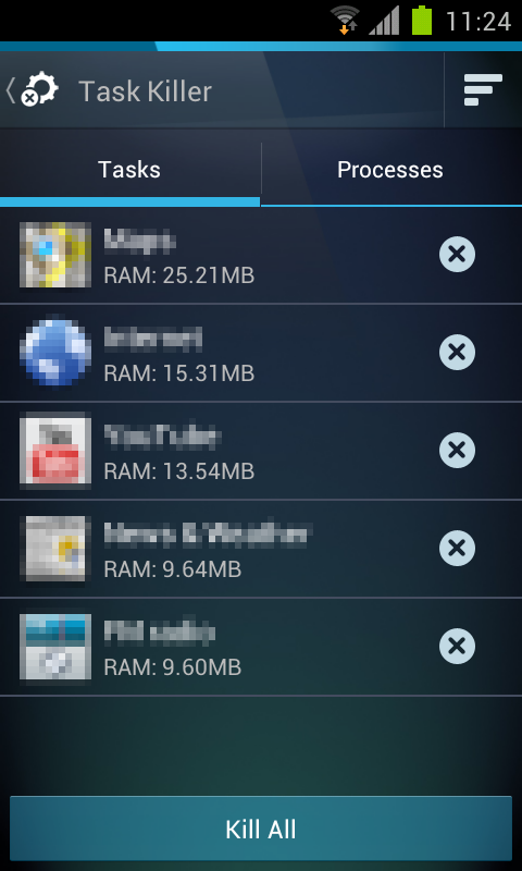 اسکرینشات 2 از محیط برنامه AVG Battery Saver amp TuneUp v1.1 برای اندروید