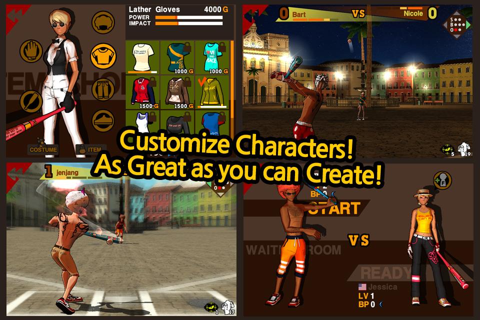 اسکرینشات 4 از محیط برنامه Freestyle Baseball v1.5.64 برای اندروید