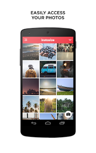 اسکرینشات 5 از محیط برنامه InstaSize v3.0.9 برای اندروید