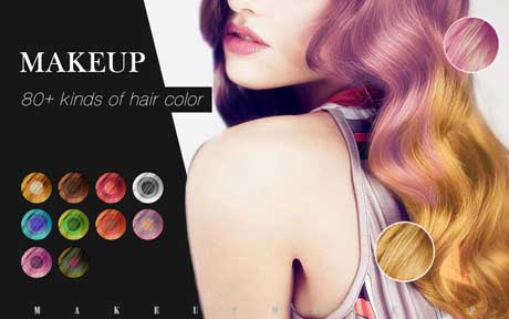 اسکرینشات 4 از محیط برنامه Makeup-Hair and Eye Color 1.0.0 برای اندروید
