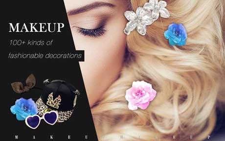 اسکرینشات 1 از محیط برنامه Makeup-Hair and Eye Color 1.0.0 برای اندروید
