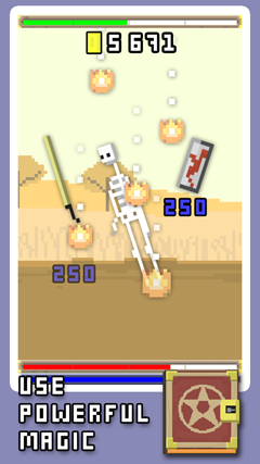 اسکرینشات 4 از محیط برنامه RPG Clicker v1.05 برای اندروید