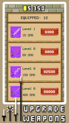 اسکرینشات 1 از محیط برنامه RPG Clicker v1.05 برای اندروید