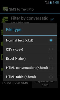 اسکرینشات 6 از محیط برنامه SMS to Text Pro v1.9.5 برای اندروید