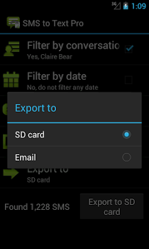 اسکرینشات 1 از محیط برنامه SMS to Text Pro v1.9.5 برای اندروید