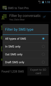 اسکرینشات 2 از محیط برنامه SMS to Text Pro v1.9.5 برای اندروید