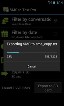 اسکرینشات 4 از محیط برنامه SMS to Text Pro v1.9.5 برای اندروید