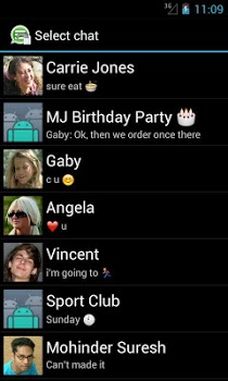 اسکرینشات 5 از محیط برنامه SMS to Text Pro v1.9.5 برای اندروید