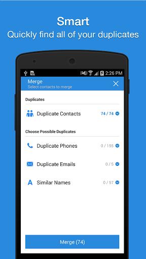 اسکرینشات 2 از محیط برنامه Simpler Merge Duplicates 2.9.2 برای اندروید