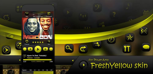 PowerAmp FreshYellow Skin v1.1 Fresh-Yello-Skin