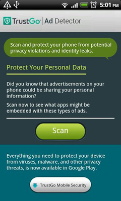 اسکرینشات 2 از محیط برنامه TrustGo Ad Detector v1.9.12 برای اندروید