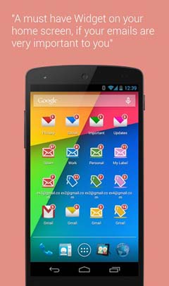 اسکرینشات 5 از محیط برنامه Unread Badge PRO (for Gmail) v1.4.1 برای اندروید