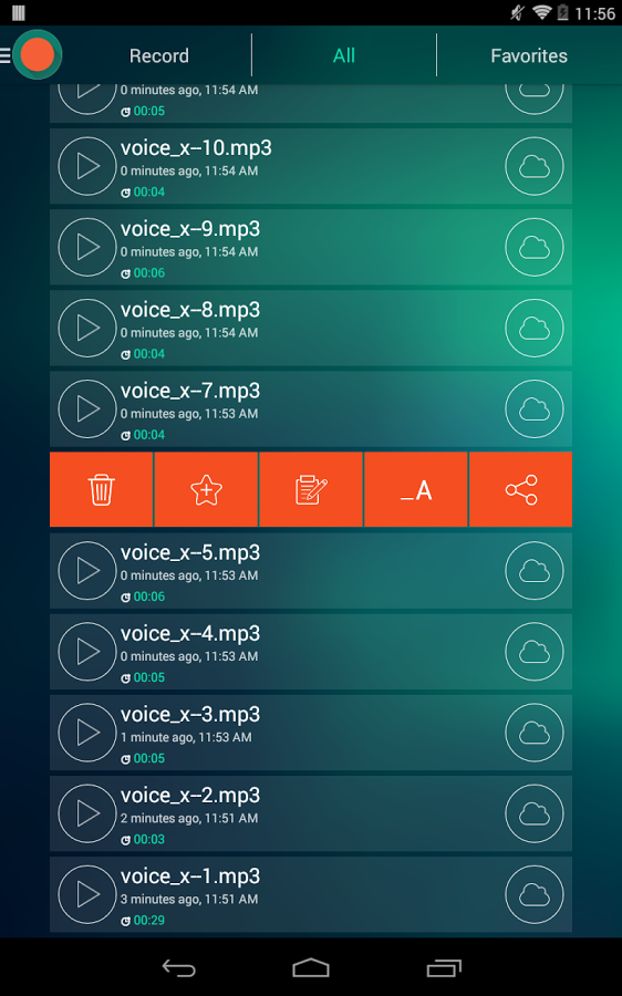 اسکرینشات 1 از Voice Recorder – Dictaphone v1.5