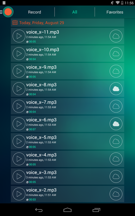 اسکرینشات 2 از Voice Recorder – Dictaphone v1.5