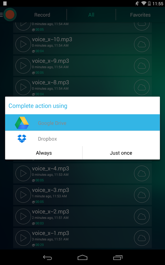 اسکرینشات 3 از Voice Recorder – Dictaphone v1.5