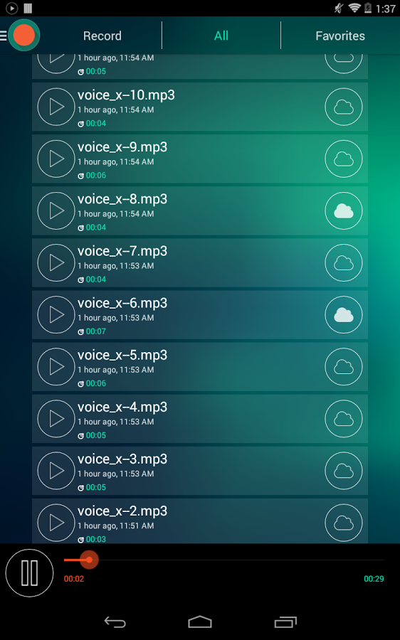اسکرینشات 4 از Voice Recorder – Dictaphone v1.5