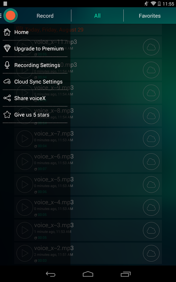 اسکرینشات 5 از Voice Recorder – Dictaphone v1.5