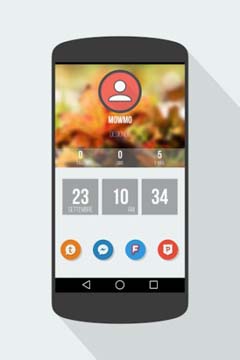 اسکرینشات 1 از محیط برنامه XXXX – Zooper Widget v2.0 برای اندروید