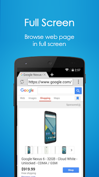 اسکرینشات 1 از محیط برنامه Browser 4G v24.9.5 برای اندروید