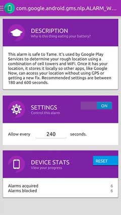 اسکرینشات 3 از محیط برنامه Amplify Battery Extender PRO -Root v4.0.1 برای اندروید