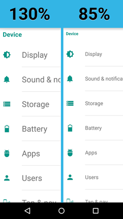 اسکرینشات 1 از محیط برنامه Big Font 2.52 برای اندروید
