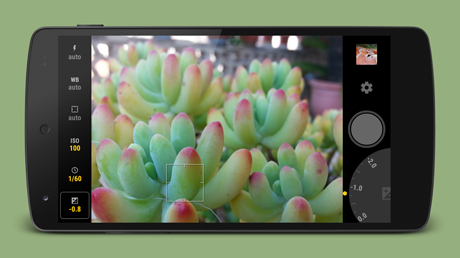 اسکرینشات 4 از محیط برنامه Manual Camera v3.7.2 برای اندروید