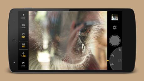 اسکرینشات 5 از محیط برنامه Manual Camera v3.7.2 برای اندروید