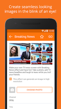 اسکرینشات 3 از محیط برنامه PhotoFunia v4.0.5.0 برای اندروید