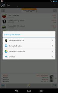اسکرینشات 4 از محیط برنامه AndroMoney 2.7.16 برای اندروید