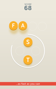 اسکرینشات 1 از محیط برنامه Four Letters 1.0.2 برای اندروید