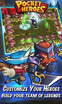 اسکرینشات 2 از محیط برنامه Pocket Heroes v1.1.7 برای اندروید