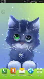 اسکرینشات 1 از محیط برنامه Radioactive Cat v1.0.3 برای اندروید