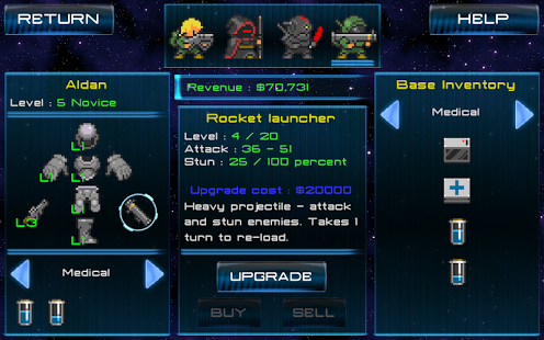 اسکرینشات 4 از محیط برنامه Space Bounties Inc. v2.0 برای اندروید
