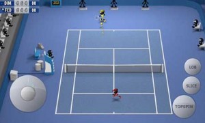 اسکرین‌شات 1 از محیط برنامه Stickman Tennis برای اندروید