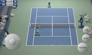 اسکرین‌شات 3 از محیط برنامه Stickman Tennis برای اندروید