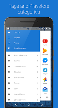 اسکرینشات 4 از محیط برنامه App Swap Drawer – T9 Search Premium v1.1.2.515 برای اندروید