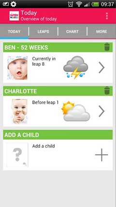 اسکرینشات 3 از محیط برنامه Baby Wonder Weeks Milestones v4.0 برای اندروید