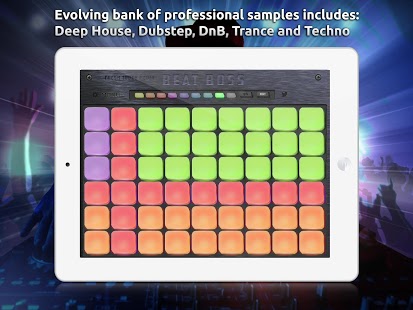 اسکرینشات 1 از محیط برنامه Beat Boss -Deep House- Sampler v1.0 برای اندروید