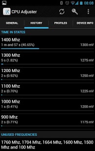 تصویر محیط CPU Adjuster PRO v3.1.14 تصویر محیط CPU Adjuster PRO v3.1.14