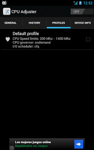 تصویر محیط CPU Adjuster PRO v3.1.14 تصویر محیط CPU Adjuster PRO v3.1.14