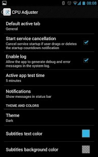 تصویر محیط CPU Adjuster PRO v3.1.14 تصویر محیط CPU Adjuster PRO v3.1.14